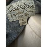 Cabela's Cabela’s Natural Reflections Blue Denim Hooded Jean Jacket Size Large Photo 6
