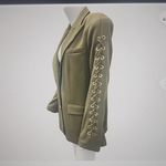 Ramy Brook  OVERSIZED OLIVE MAVE LACE UP SLEEVE BLAZER SIZE 4 Photo 7