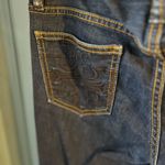 Tory Burch Super Skinny Jeans Denim Pants Women’s 27 (29) Dark Blue Big Patch Photo 3