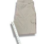 Eddie Bauer  Shorts Womens 14 Cargo Beige Tan Gorpcore Hiking Trail Logo Photo 7
