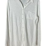 Peruvian Connection Peruvian Connection Shirt Women's Large White Pima Cotton Long Sleeve #O14-3 Photo 0