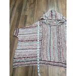 Anthropologie MOTH Linen Cotton/wool Open Knit Hooded Sweater S/M Photo 5