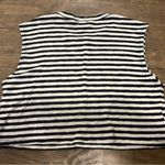 VICI Black and White Boxy Crop Muscle Tee Photo 2