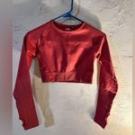 AYBL  crop performance top NWOT beautiful brand -long sleeve crop-terracotta Photo 0