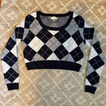 LA Hearts Pacsun Plaid Cropped Sweater Photo 0
