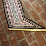 CAbi  Can Do #5948 100% Silk Black, 
White, Red, Pink, Yellow Geometric Scarf Photo 3