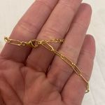 NWOT Adornia 18” Gold Brass Plate Paper Clip Necklace Photo 6