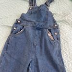 We Wore What  Basic Straight Leg Denim Overalls Photo 2