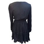 Altar'd State Lexley Ruffle Dress Black Size Small Photo 3
