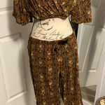 Volcom Tan Patterned Lounge Set Photo 0