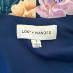 Lost + Wander  Blue Floral Deep V-Neck Plunge Dress in Size Small - Women’s Photo 2