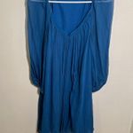 Diane Von Furstenberg  DVF Fenobe Silk Mini Dress Cerulean Blue 6 Photo 2