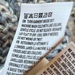 American Eagle Womens blue open knit crochet boxy oversized pullover sweater M Photo 6