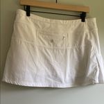 Athleta  Womens LARGE White Ace Tennis Skort Layered Ruffle Hem Athletic Skirt Photo 7