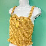 Sienna Sky Gingham Smocked Tank Top Photo 3