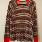 Aerie  Purple Gray Waffle Knit Loungewear Long Sleeve Top Women's size Small Photo 0