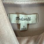 Madewell Velvet Mock Neck Top Womens S Pink Short Sleeve Soft Retro Indie Photo 5