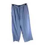 J Crew Womens Petite Soleil Pant In Linen Pull On French Blue MP Size undefined Photo 2