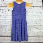 CHAPS  Sleeveless Dress Blue White Print V-Neck Casual Dress [Size‎ Medium] Photo 4
