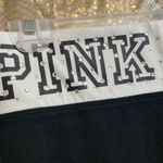 PINK - Victoria's Secret  Black White Rhinestone Yoga Leggings, M Photo 2