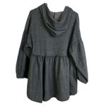 Farmhouse Frocks Sweatshirt Dress Womens Small Gray Hoodie Pockets Relaxed Photo 1