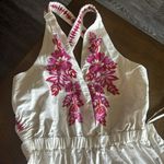 Farm Rio  Flowerful Birds Plunge Cotton Sundress, Size Large, $265 Photo 10