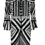 Alice + Olivia Jae Sequin Fitted Midi Gown Dress Photo 15