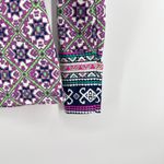 Nanette Lepore Swim Mellorca Long Sleeve Rash Guard Top Purple Print Size Large Photo 3