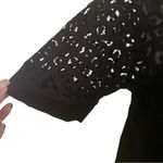 Banana Republic  Women's Black Lace Short Sleeves Top Photo 2