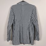 Tyler Boe Black White Gingham Buffalo Plaid Blazer Coat Polka Dot Women Size 10 Photo 1