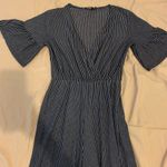 Bershka Navy pinstripe jumpsuit Size XS Photo 4