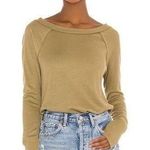 We The Free FREE PEOPLE  Snowy Thermal Pullover Cozy Sunstone Green Extra Small Photo 0