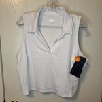 Hind Women's Classic Cropped Polo White Tank Top Size XL Photo 0