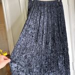 Vintage 90s crushed velvet burnout maxi skirt Blue Size M Photo 13