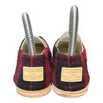 Toms  RED‎ PLAID FELT ON LEATHER ALPARGATA FLAT SLIP-ON SHOES WOMEN'S SIZE 6 Photo 4