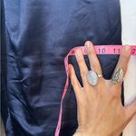 VINTAGE ELLESSE WARM UP TENNIS PANTS SZ 2 NAVY BLUE LINED DRAWSTRING LEG ZIPPERS Photo 13