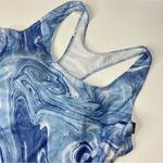 Nicole Miller Blue Tropic Swirl Print One Piece Racerback Swimsuit NWT Womens 3X Photo 1