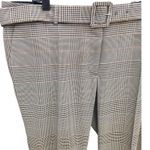 Hugo Boss NWOT Boss  Responsible Womens 16 Tan Black Plaid Belted Trouser Pants Photo 1