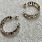 Lulus Cheetah print open hoops Photo 3