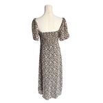 ASTR  The Label - Floral Smocked Puff Sleeve Midi Dress Sz M Photo 3