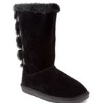 Sugar Panthea Microsuede Faux Fur Shearling Boots in Black Size 6 New in Box Photo 0