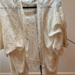 American Eagle  Outfitters Cream Lace Cardigan Photo 1