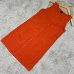 Nau Flaxible Tank Mini Dress Sleeveless Linen Blend in Orange Size XS Photo 1