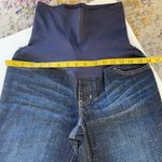 Gap  Maternity Flare Jeans Dark Wash Belly Panel women’s maternity Size 4 NWOT Photo 2