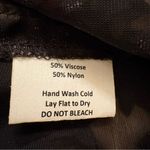 Sara Campbell Sheer Moody Floral Burnout Velvet Blouse Womens Large Made in USA Black Photo 6