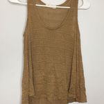 CHLOE & KATIE Tan High Low Tank Top, Medium Photo 0