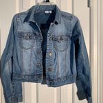BP. Nordstrom Cropped Long Sleeve Denim Jacket Blue Photo 0