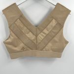 Tommie Copper Shoulder Support‎ Compression Bra Front Zipper Nude Tan Size XL Photo 5