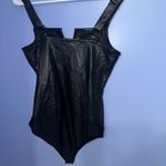 BB Dakota Steve Madden Booked and Bossy Bodysuit Black Vegan Leather NWOT Size M Size M Photo 5
