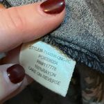 Lovestitch  Women’s Small Black Floral Ruffle Short Sleeve V-neck Midi Wrap Dress Photo 7